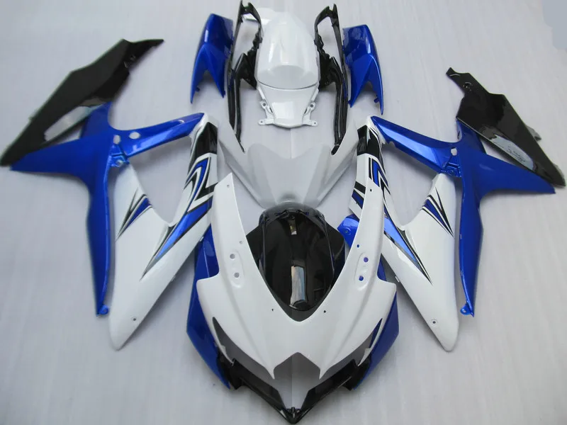 Injection Mold Fairing kit for SUZUKI GSXR600 750 K8 08 09 GSXR 600 GSXR750 2008 2009 White blue black Fairings set+Gifts SI03 | Автомобили