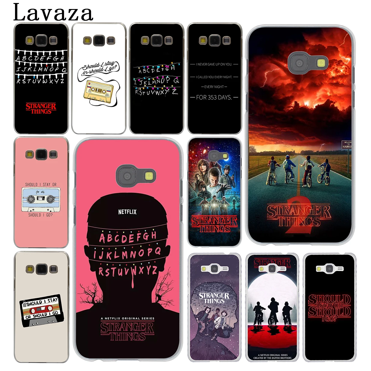

Lavaza should i stay or go Stranger Things Hard Phone Case Shell for Samsung Galaxy A3 A5 2017 A9 A8 A6 Plus 2018 Note 8 9 Cover