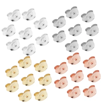 

8 Pieces 925 Sterling Ear Nut Backings Replacements Earring Safety Backs Stopper