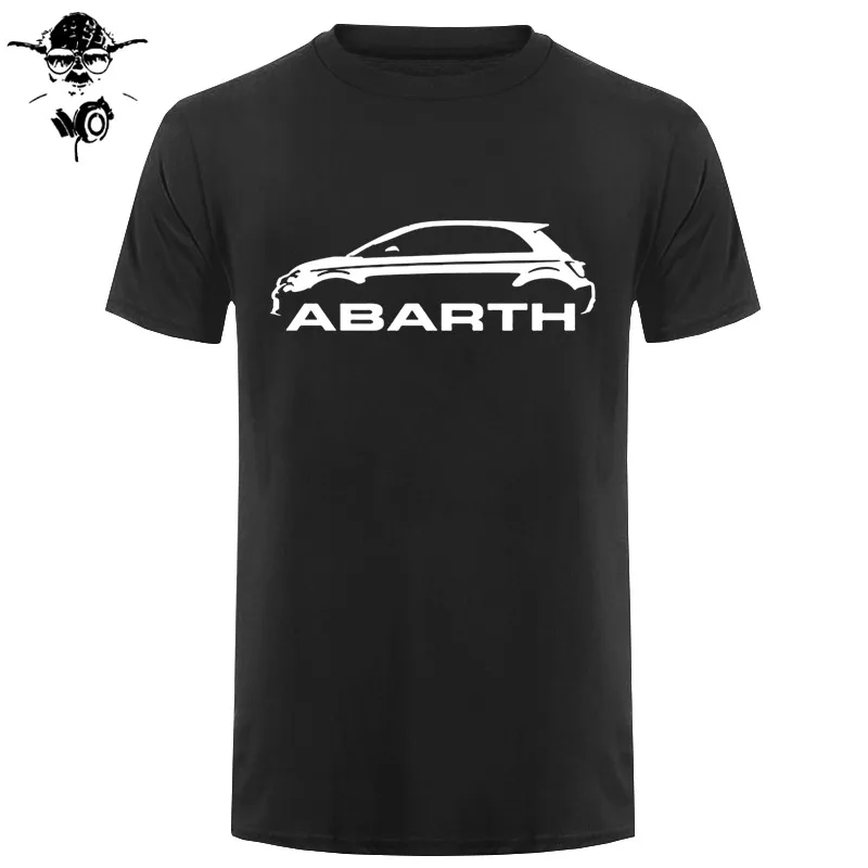

Men T shirt Fiat 500 Abarth Classic Car s High Quality Round Neck s funny t-shirt novelty tshirt