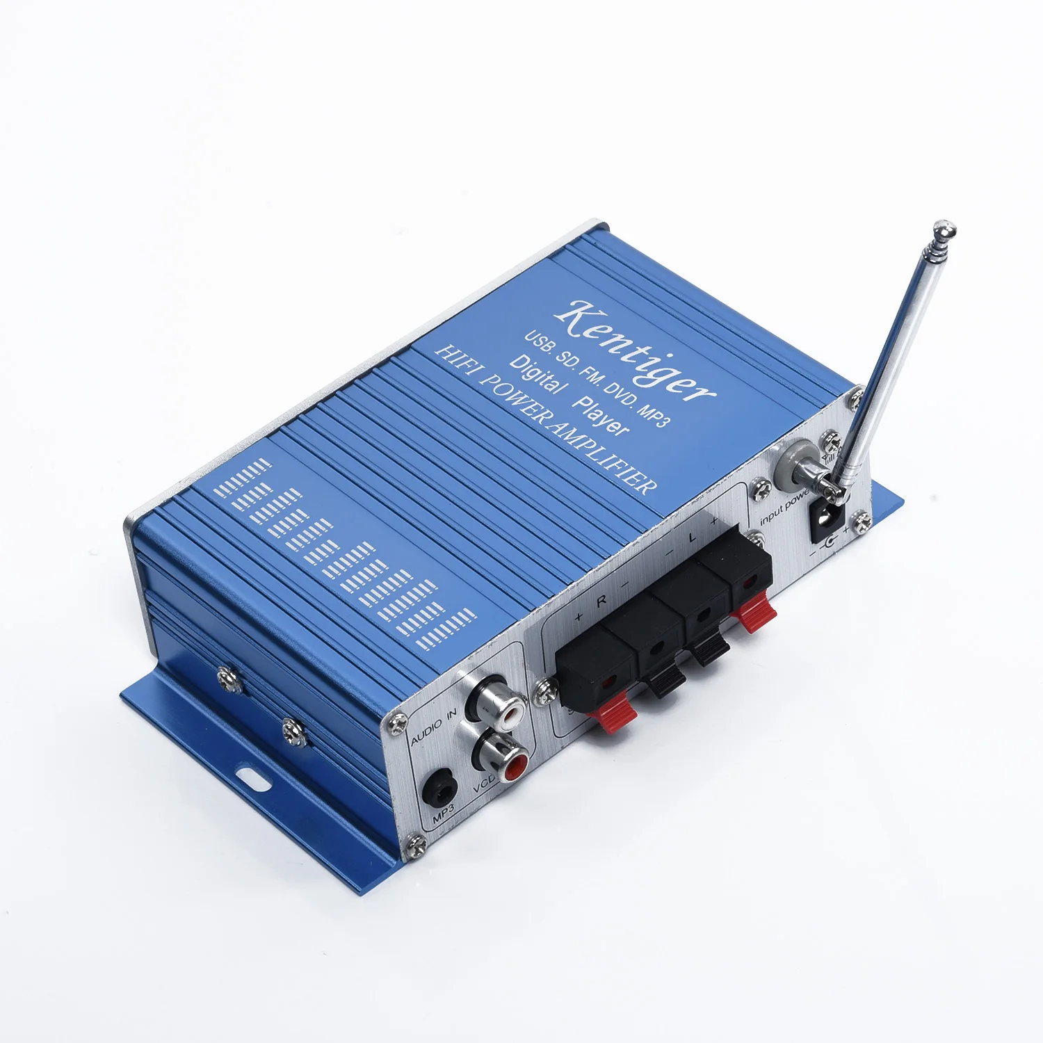 100W USB Power Mini HiFi Stereo 2 Channel Amplifier Car Home MP3 FM Audio Player for Car Motorcycle Boat 87.5MHz-108MHz