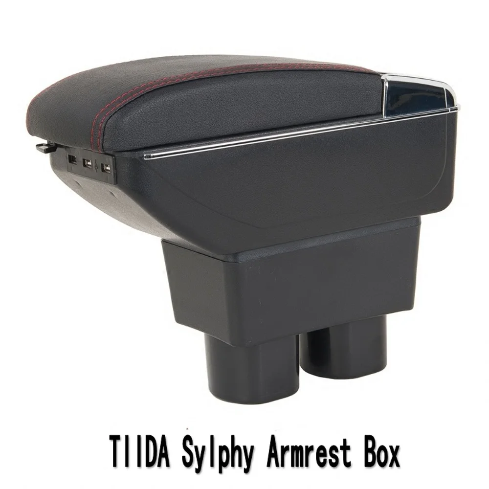  Para la caja del reposabrazos de Nissan Tiida Bluebird caja de contenido de la tienda central con e