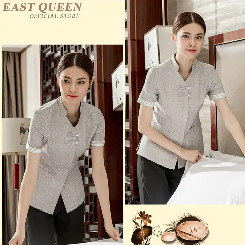 خدمات تنظيف الغرف الزي الرسمي ملحقات الفندق ملابس نسائية خادمة نادلة خدمة الغرف قميص موحد Dd909 Aliexpress