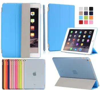 

Free Shipping 200pcs/lot Top Quality Luxury Ultra-thin Case Cover for iPad air 2 (for iPad 6) Case with Sleep/Wake Function