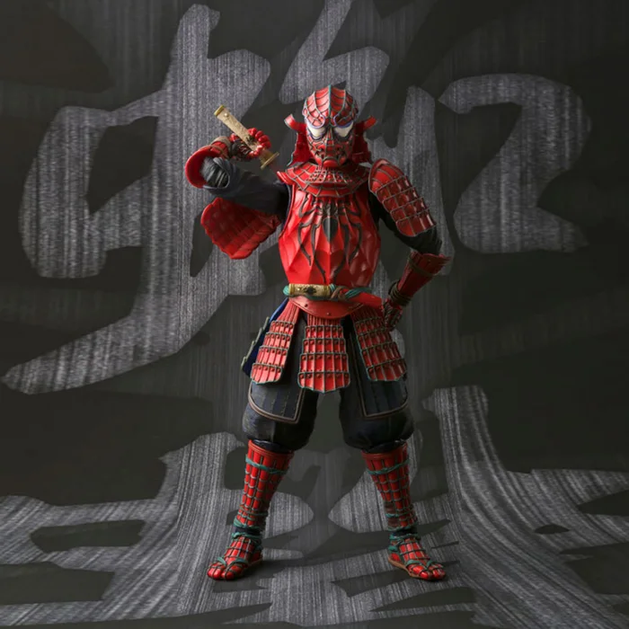 

Free Shipping 7" Marvel Hero Samurai Spider-man Boxed 18cm PVC Actioin figure Collection Model Doll Toy Gift