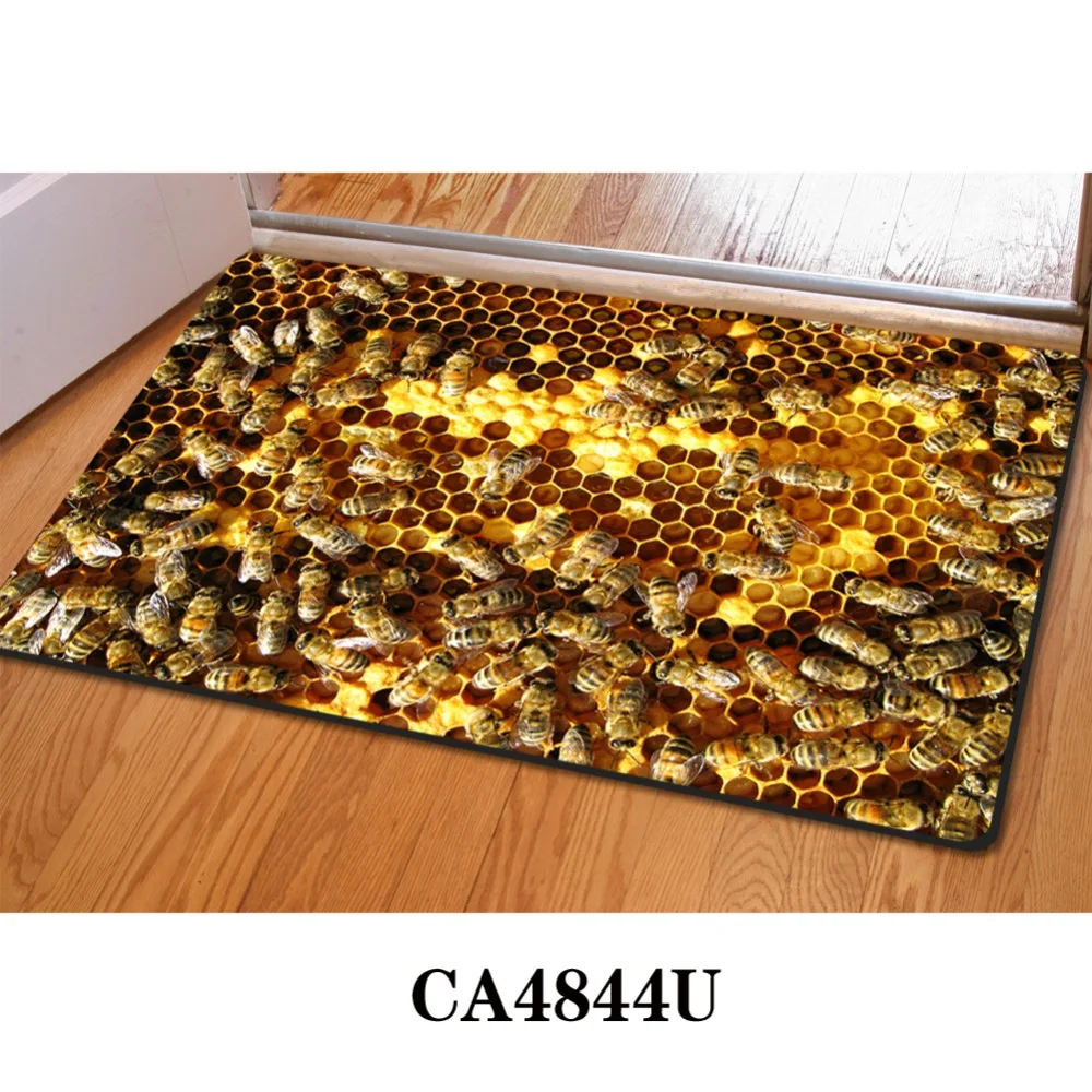Сотовые 3D тонкие комнатные коврики для дома смешной коврик ванной 40x60 см кухонный