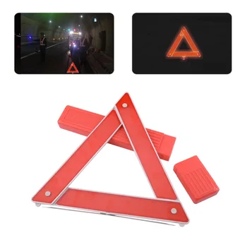 

CITALL Car Foldable Red Reflective Warning Triangle Frame and Pack Box Rivet Buckle Emergency Breakdown Safety Hazard Travel Kit