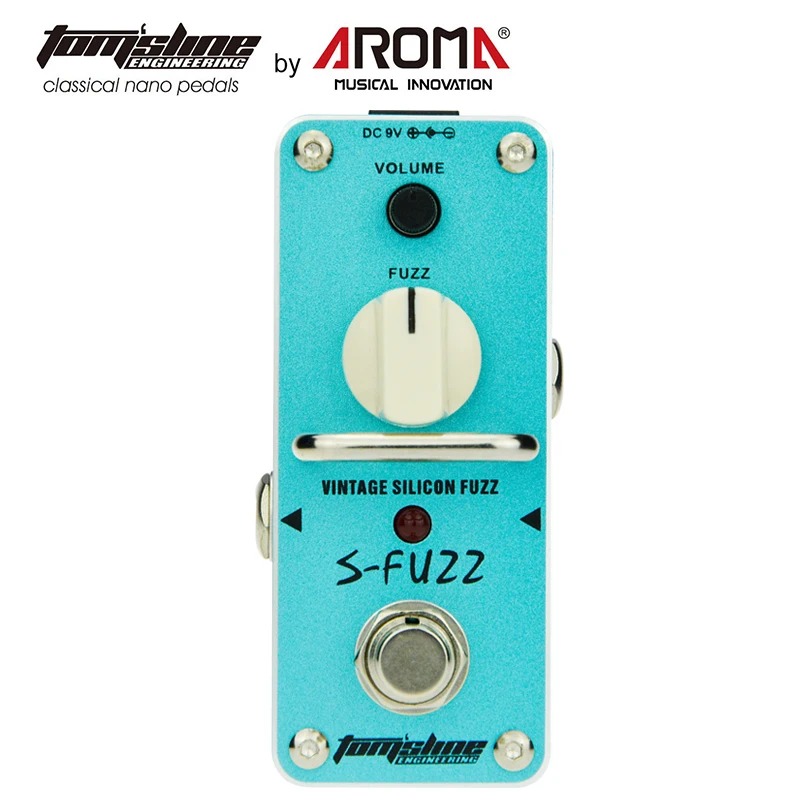 Арома ASF-3 S-Fuzz Винтаж кремния Fuzz педаль эффектов для электрогитары мини один