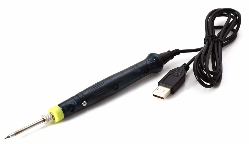 Портативный USB мощный быстрый нагрев паяльник 5 в 8 Вт с длинным жизненным наконечником + сенсорный выключатель Защитная крышка для ремонта