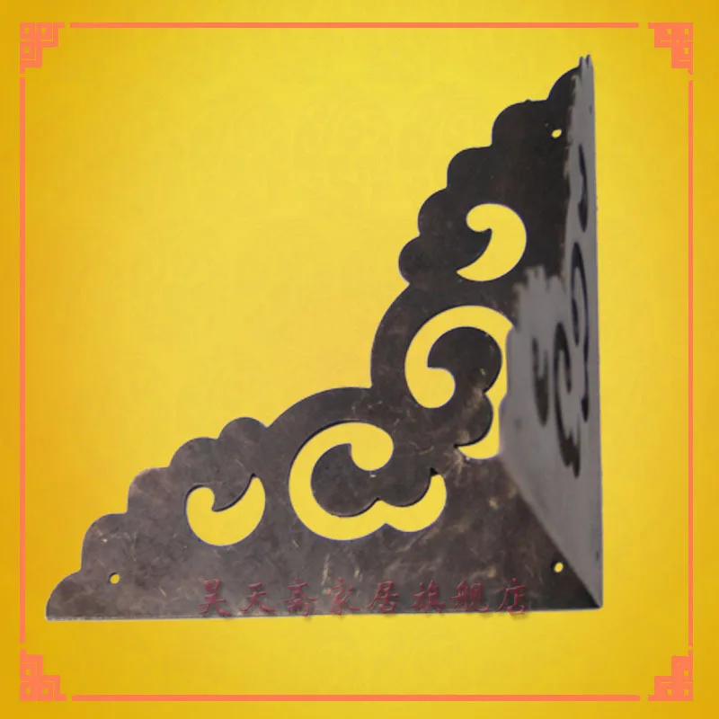 [Haotian vegetarian] antique copper wrap angle / corner piece / antique furniture, brass fittings 8cm HTG-067