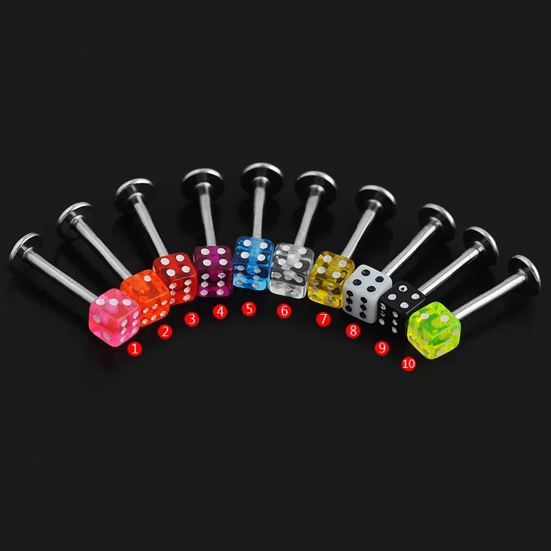 

1pc sieve square Clear Stone Nose Piercing Ear Helix Lip Piercing Flat Nose Ring Cartilage Pircing de Orelha Sexy Body Jewelry