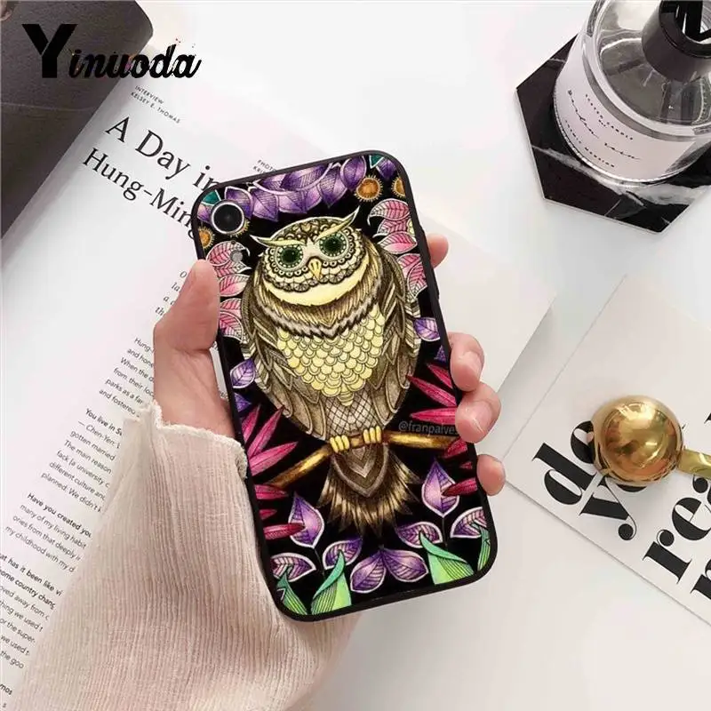 Yinuoda Сова и Ловец снов Splendid аксессуары для телефонов Чехол для iPhone 7 6X8 6s Plus 5S SE XR XS MAX11 11pro 11promax