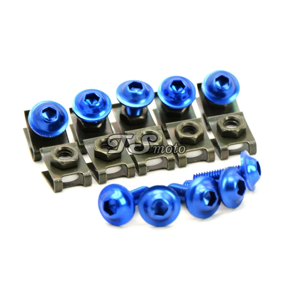 

6mm Motorcycle Moto Bike CNC Windscreen Windshield Bolts Screw Kit Set of 10pcs For yamaha mt07 mt09 fz6r fz6 fazer fz1 fazer xj