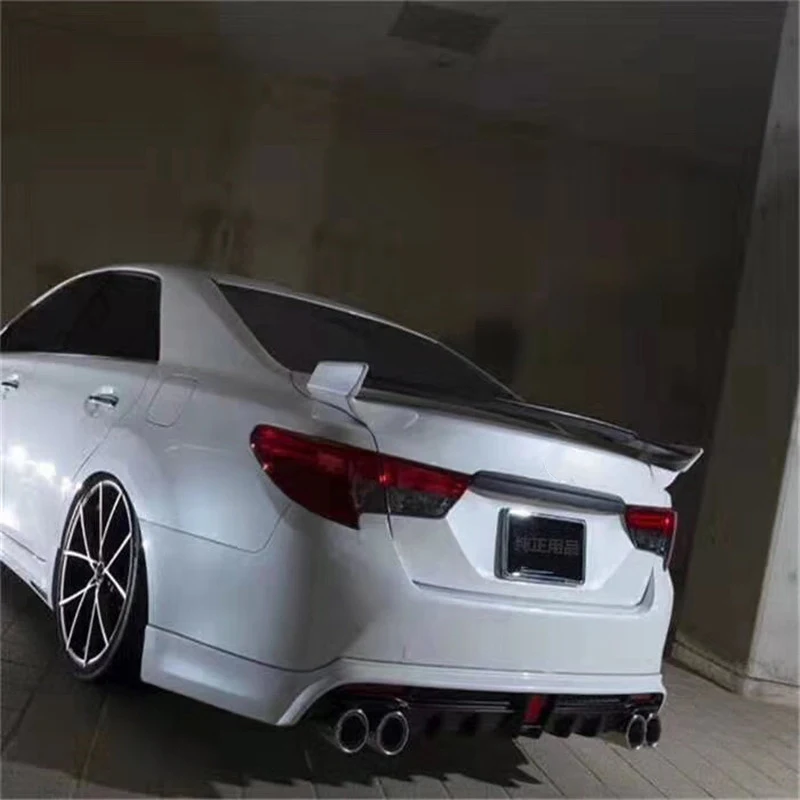 Для Toyota MARKX, автомобильный спойлер из углеродного волокна, задний спойлер, задний спойлер, рейз, цветной спойлер, высокое качество, задний плавник, относится к 2010