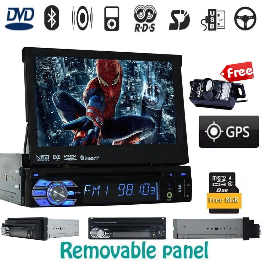 1 Din Car Audio DVD Player GPS Navigator Stereo Car autoradio 1 din GPS Navigation font