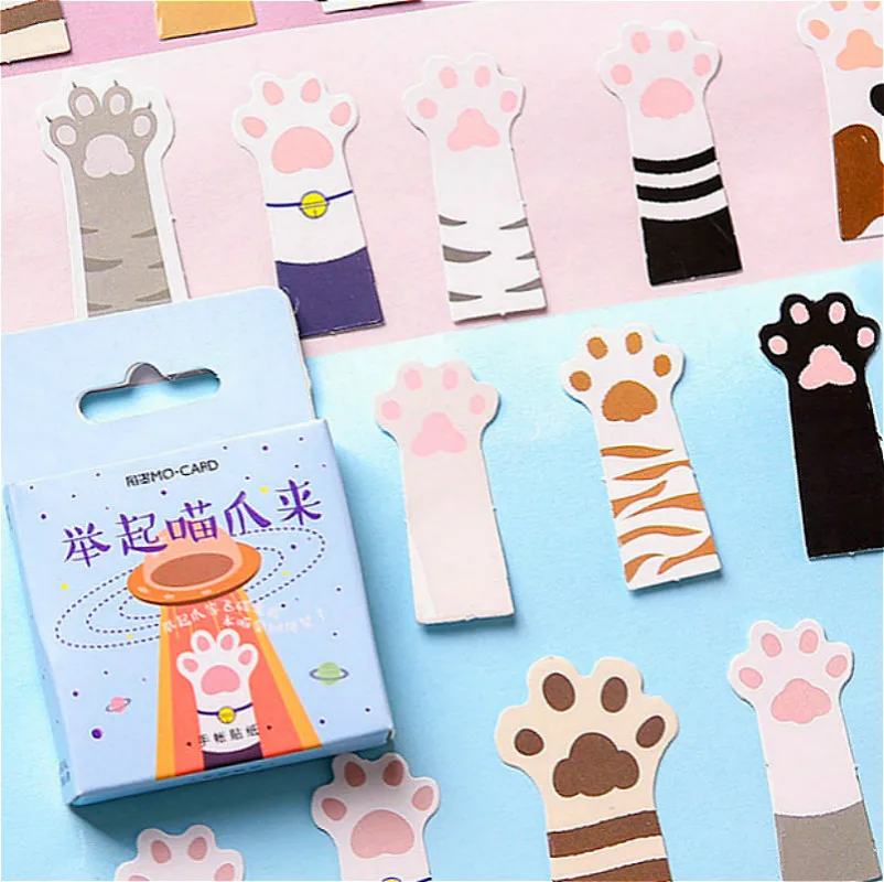 

Hot Sale 45pcs/set Cat Hands Notebook Diary Drawing Painting Graffiti Cover Paper Memo Pad Office School Supplies Gift