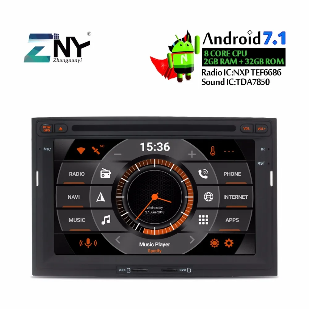 

Android 7.1 Car Stereo Radio 2 Din For Berlingo Partner 7" Multimedia DVD GPS Navigation Headunit 8 Core 2GB RAM