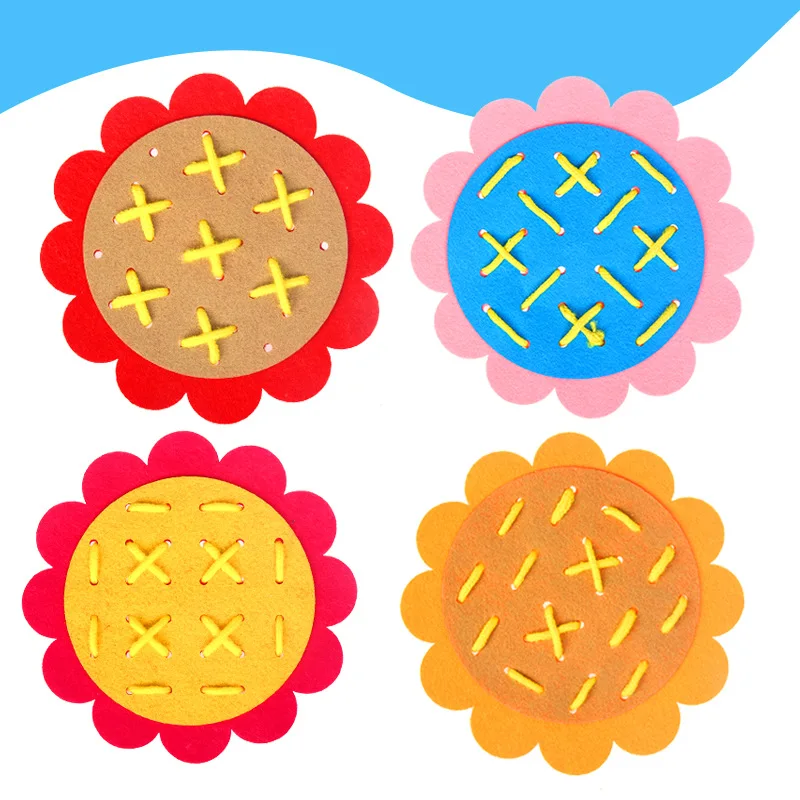 

Wearing Laces Threading Kindergarten Manual Diy Weave Cloth Early Learning Education Toys Montessori Teaching Aids Math Toys
