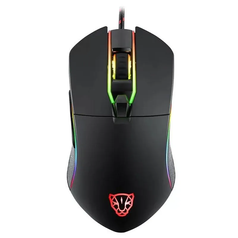 

Motospeed V30 Gaming Mouse USB Wired Optical Games Mouse Adjustable 3500DPI Colorful RGB LED Backlight mice for Laptop PC Gamer