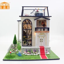 Мебель DIY Кукольный дом Wodden Miniatura кукольные домики набор мебели пазл ручной работы кукольный домик игрушки для детей девочка подарок 13837