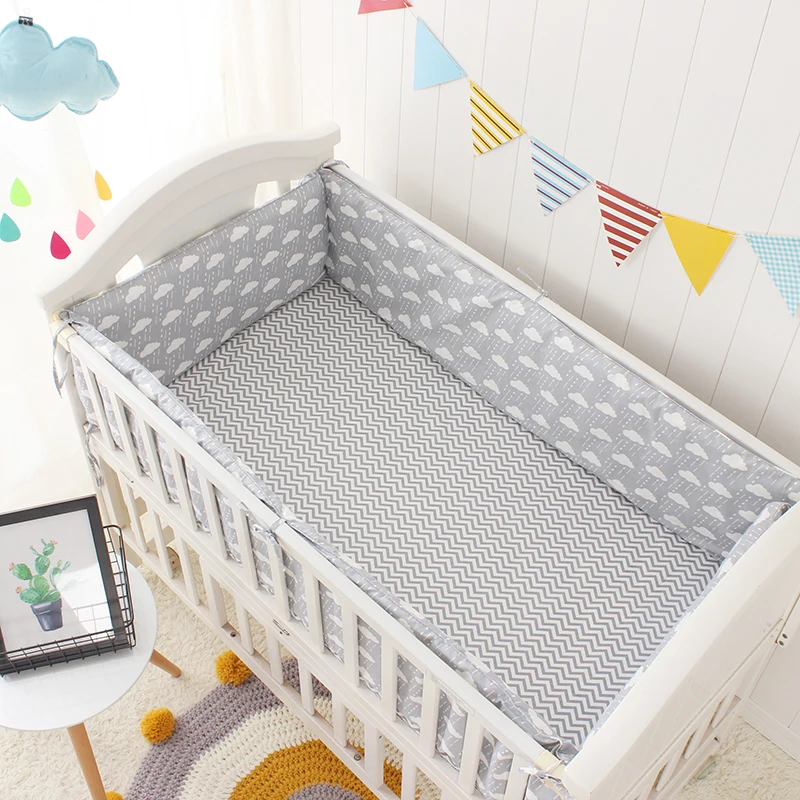 Cloud Rain Point Printing Baby Bedding set 7pcs/sets Cotton Crib baby Cot bumpers bed sheet duvet cover nursery for Baby Cloud Rain Point Printing Baby Bedding set 7pcs/sets Cotton Crib baby Cot bumpers bed sheet duvet cover nursery for Baby