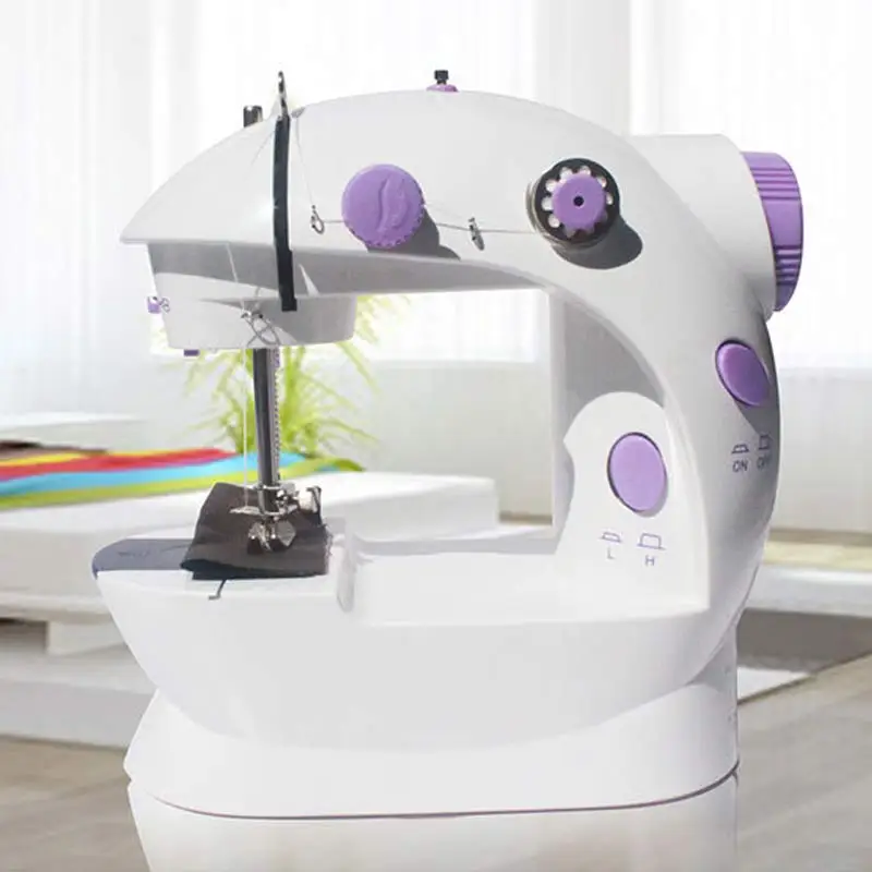 

Shipped from Russia Mini Sewing Machines Handheld Dual Speed Double Thread Multifunction Electric Mini Automatic