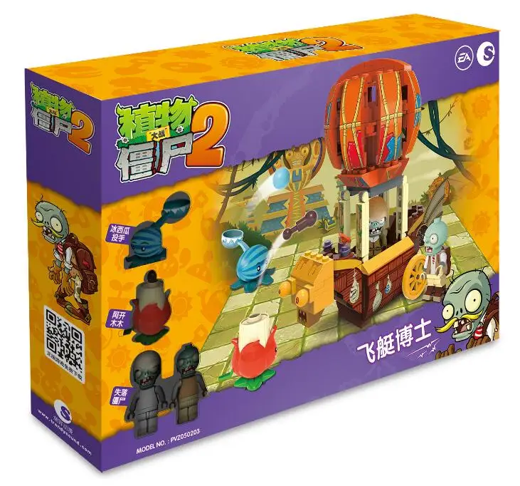 Новинка 2020 lepining Plants Vs Zombies можно снимать экшн игрушки и фигурки строительные