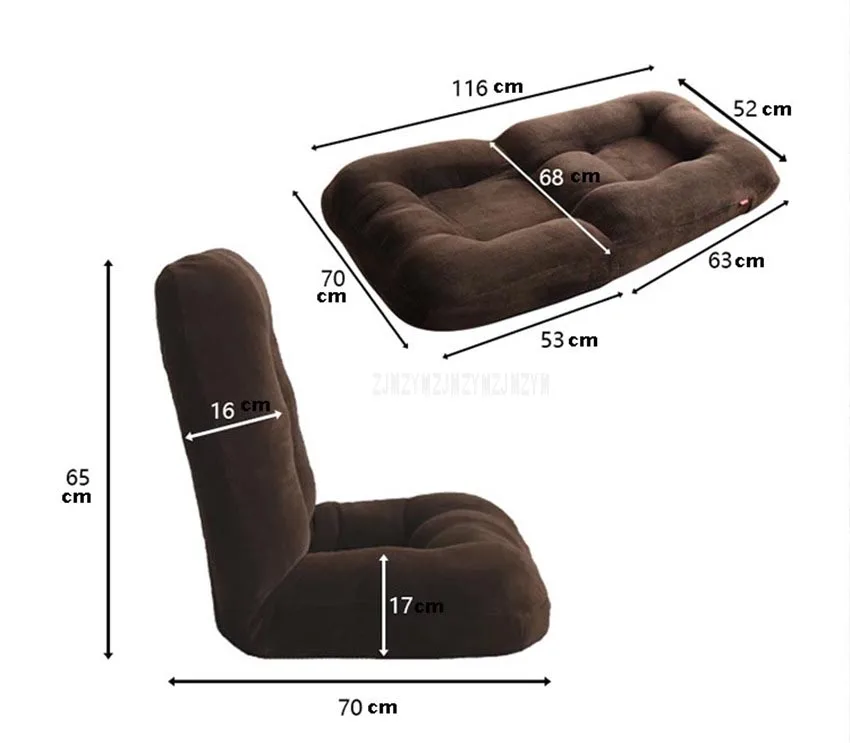 116 см шезлонг, комфортное кресло, сидение на полу, регулируемая гостиная, спальня, складной, обитый складной диван-кровать, ленивое кресло