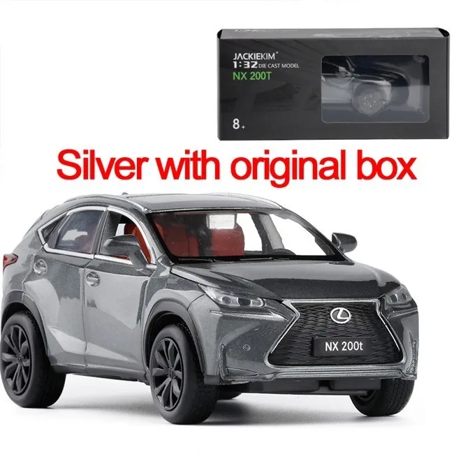 1:32 Genuine Authorization Japan Nx200t Toy Car Alloy Silver Car Model Pull Back Sound Light Car Decoration 6 Doors Toy For Boys 9