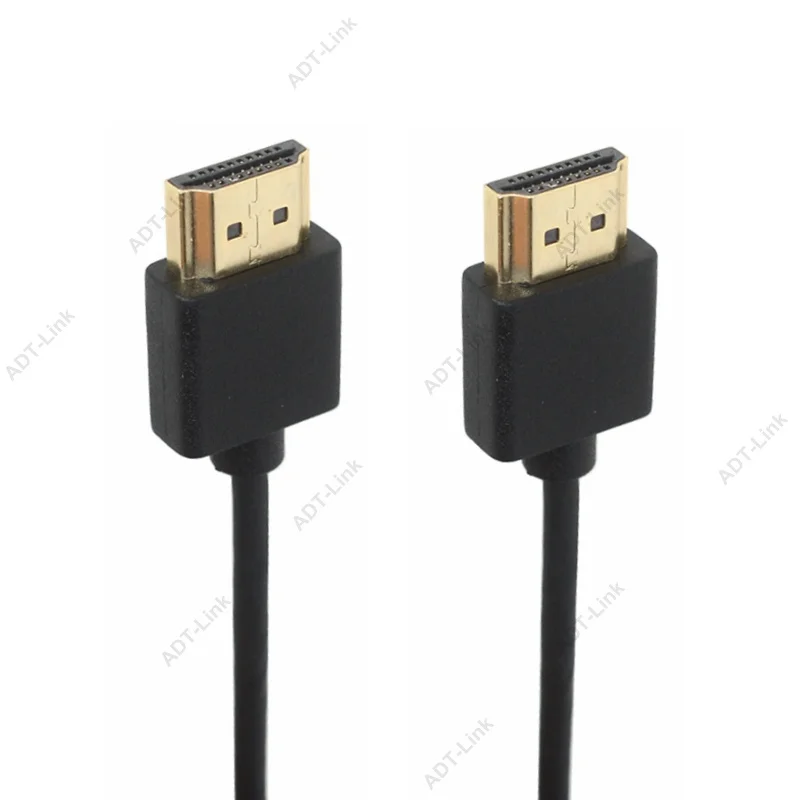 OD 3,0 мм супер мягкий тонкий Micro HDMI штекер HDMI и Mini HDMI Мужской кабель 2k 4k hd@ 60hz светильник-вес портативный