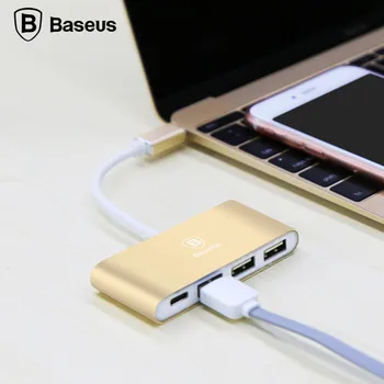 

overmal Baseus Type-C to Type-C and 3 USB Ports HUB cFor New Macbook Google