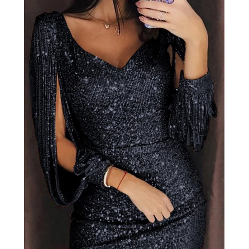 glitter party dress