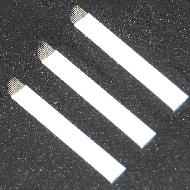 50pcs 11pin Permanent Makeup Eyebrow Tebori Agulhas Microblading Sobrancelha For Sale 50pcs 11pin Permanent Makeup Eyebrow Tebori Agulhas Microblading Sobrancelha For Sale