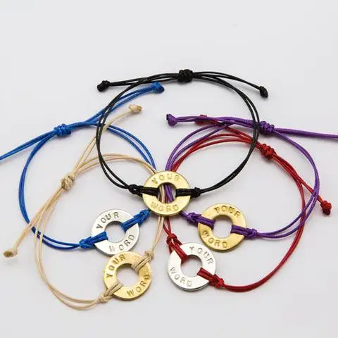 Free Size Wax String Brand Pura Vida Clic Bracelet Cotton Free Size Wax String Brand Pura Vida Clic Bracelet Cotton Adjule Circle Love Charms Friendship In Charm Bracelets From Jewelry