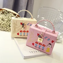 Высококачественная женская сумка с цветами и милым сердечком, женская сумка-мессенджер, сумка через плечо, перекрёстная сумка, цена за доллар