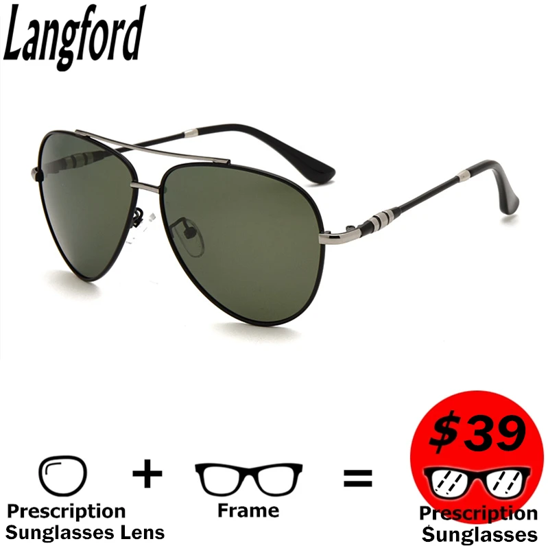 Мужские поляризационные солнцезащитные очки Langford Рецептурные трендовые