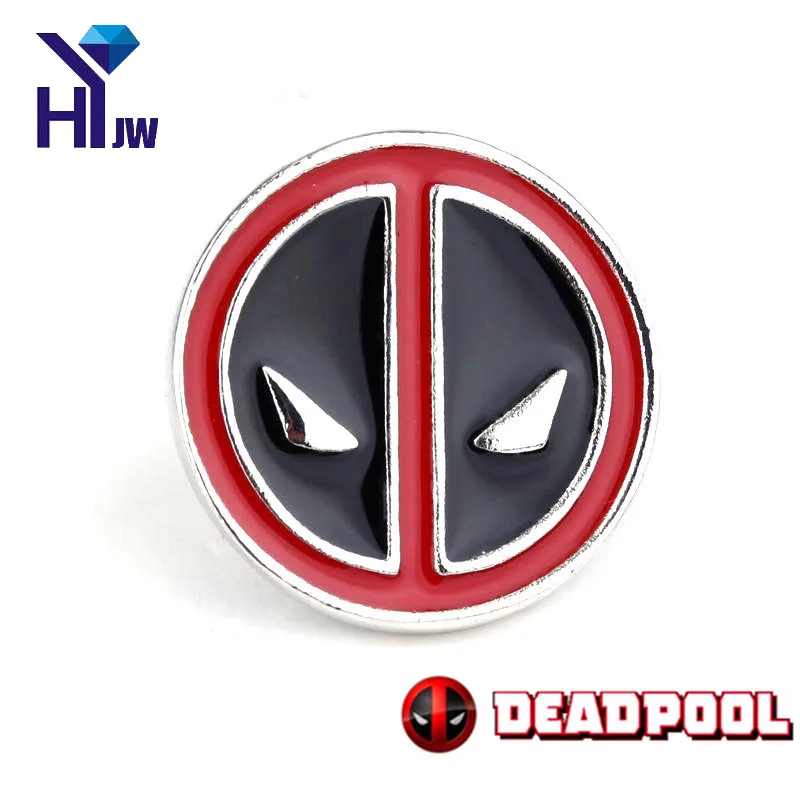 

HEYu Fashion Movie Jewelry Xman Chatacter Deadpool Mask Face Logo DC Comics Lapel Pin Brooch Emblem Badge for Clothes Cosplay