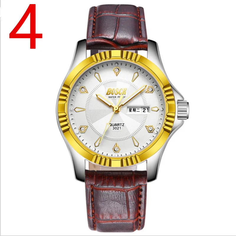 

zou's 2018 new counter genuine men's watch waterproof automatic quartz watch ultra-thin fashion non-mechanical men's watch