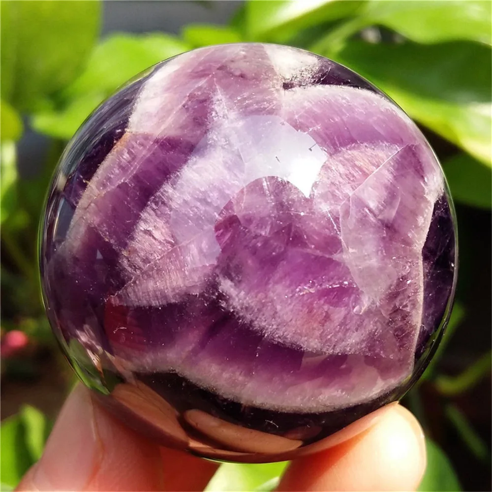 

WW 05155 44mm NATURAL Dream Amethyst Crystal sphere ball Orb Gem Stone
