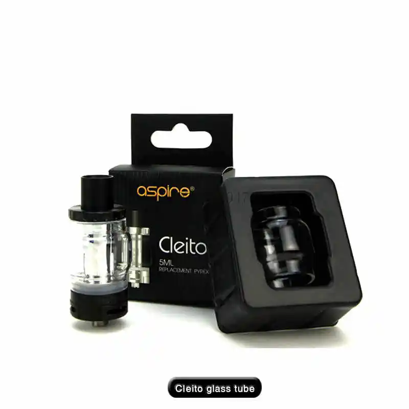 

IN STOCK 100% Original Aspire Cleito Pyrex Relacement Tank 5ML Glass Tube For Aspire Cleito Tank 1Pcs/Lot