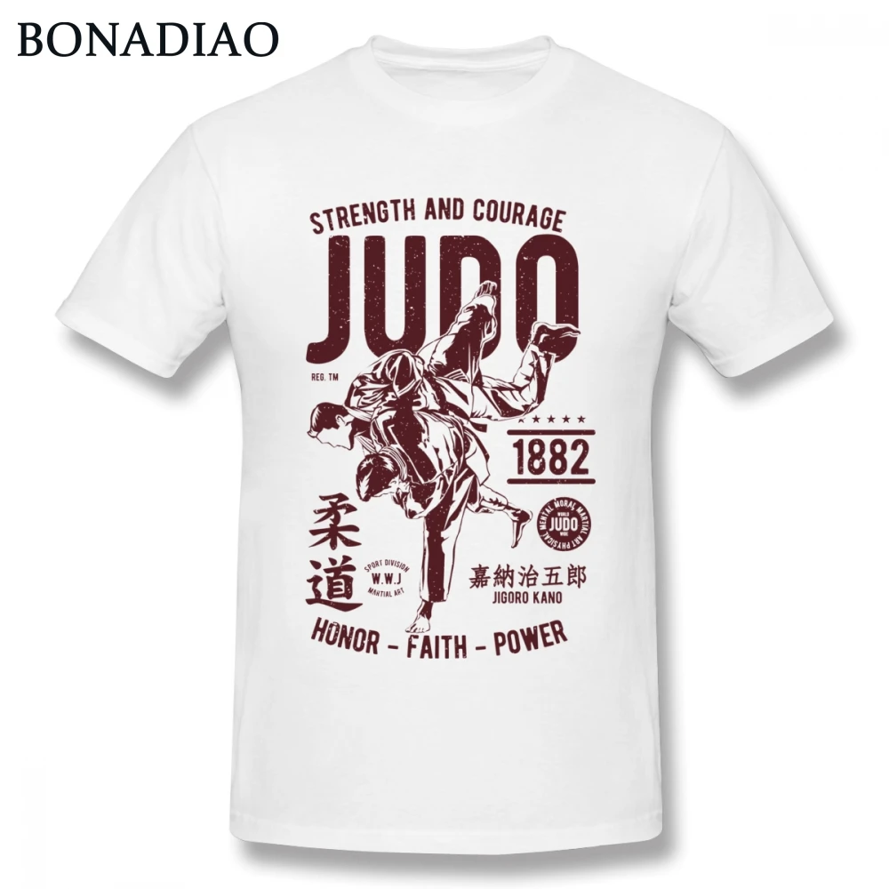 

STRENGHT AND COURAGE JUDO 1882 HONOR FAITH POWER T SHIRT Tee Unisex Unique Design T Shirt Cotton S-6XL Big Size Homme T-shirt