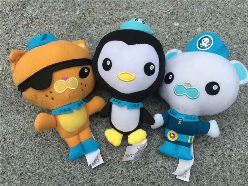 Original Octonauts 7 Plush Dolls Barnacles Kwazii Peso 3pcs New