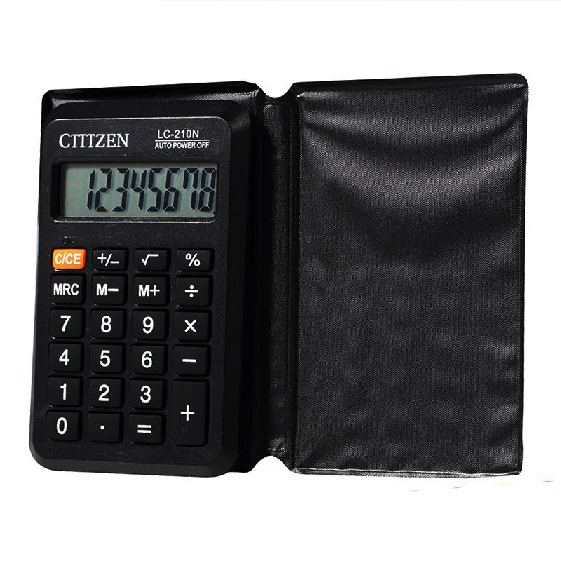 

Black Pocket Calculator Stationery Mini 8 Digits Display Calculator Student School Office Exam Supplies Gift