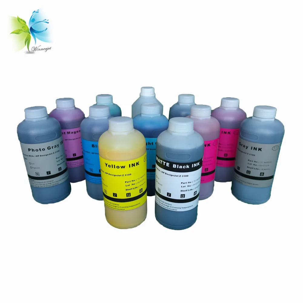 Water Transfer Printing Kit Printer ink for HP Designjet z3100 Pigment Ink 1000ml Bottle Inkin