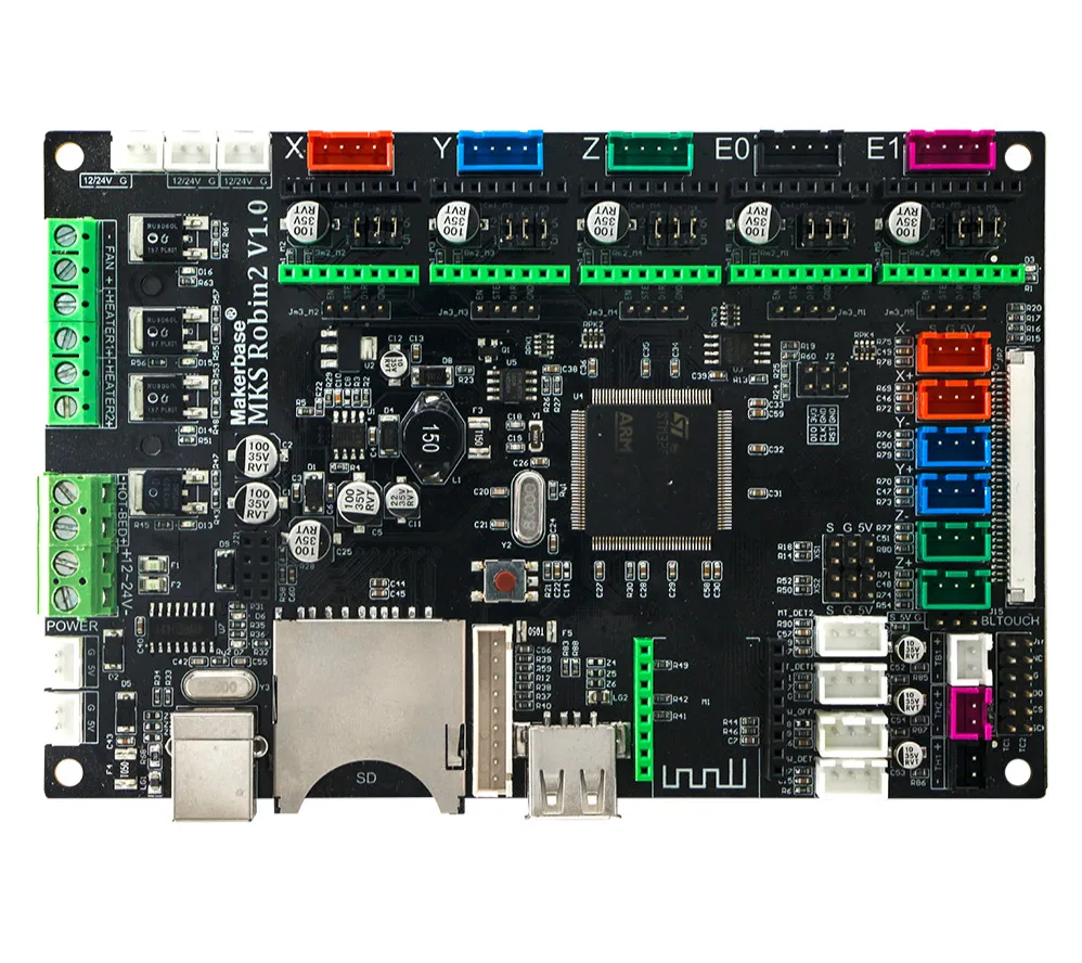 Материнская плата Robin2 STM32F407, 32-битный ARM-плата управления 3,5 дюймоый сенсорный экран 3D части принтера