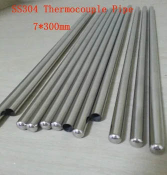 

Customized 7*300mm Grade A Quality SS304 One End Closed Stainless Steel Pipes Thermocouple Protection Tube 22 pcs / lot