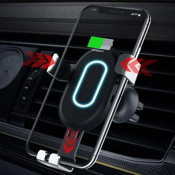 

Wireless Car Charger Support QC3.0 Inductive Fast Charge Smart Infrared Wirless Charging Car Phone Holder For 8 8 plus x xs xr