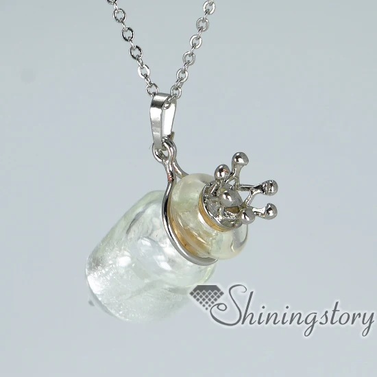 

cone small perfume bottles lampwork glass oil diffusing necklace aromatherapy necklaces diffuser