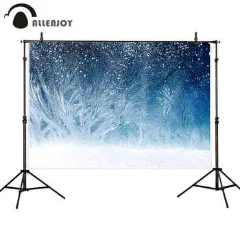 

Allenjoy photocall background white blue snow spot professional decoration Photographic background for study Photo background