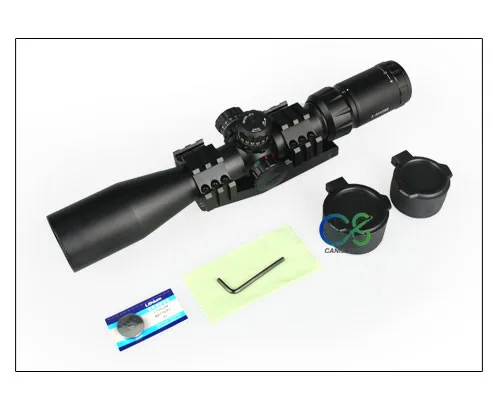 Iluminado para Caça Rifle Scope Vermelho - Verde Azul Gs1-0247 Ppt 3-9x40be 11 Lunetas Riflescopes